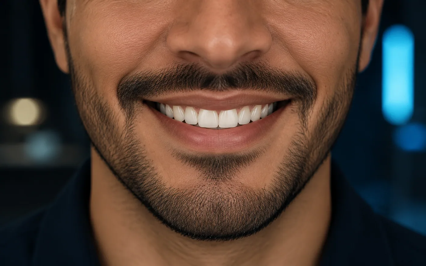 Sorriso antes da simulação